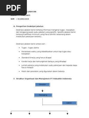 Deskripsi Jabatan