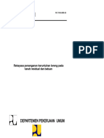 Pedoman Rekayasa Penanganan Keruntuhan Lereng Pada Tanah Residual Dan Batuan