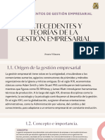 Antecedentes y Teorías de La Gestión Empresarial