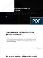 Manejo Odontologico A Pacientes Con Hipertension Arterial