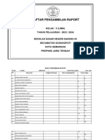 Buku Penyerahan Rapot Kelas 5 SM 2