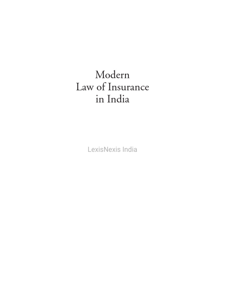 Law of insurance pdf