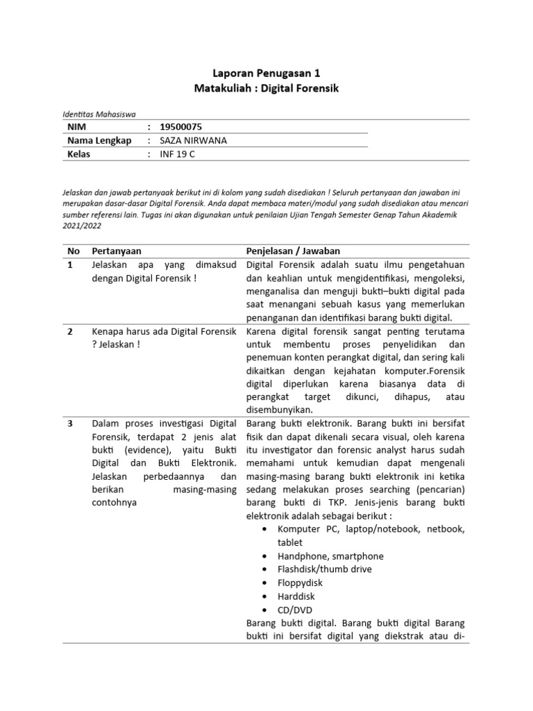 Proses dan Tahapan Digital Forensik | PDF | Seni | Komputer