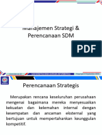 Manajemen Strategi & Perencanaan SDM