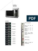 FiCHA DE MICROONDAS AMANA MENUMASTER MFS18TS