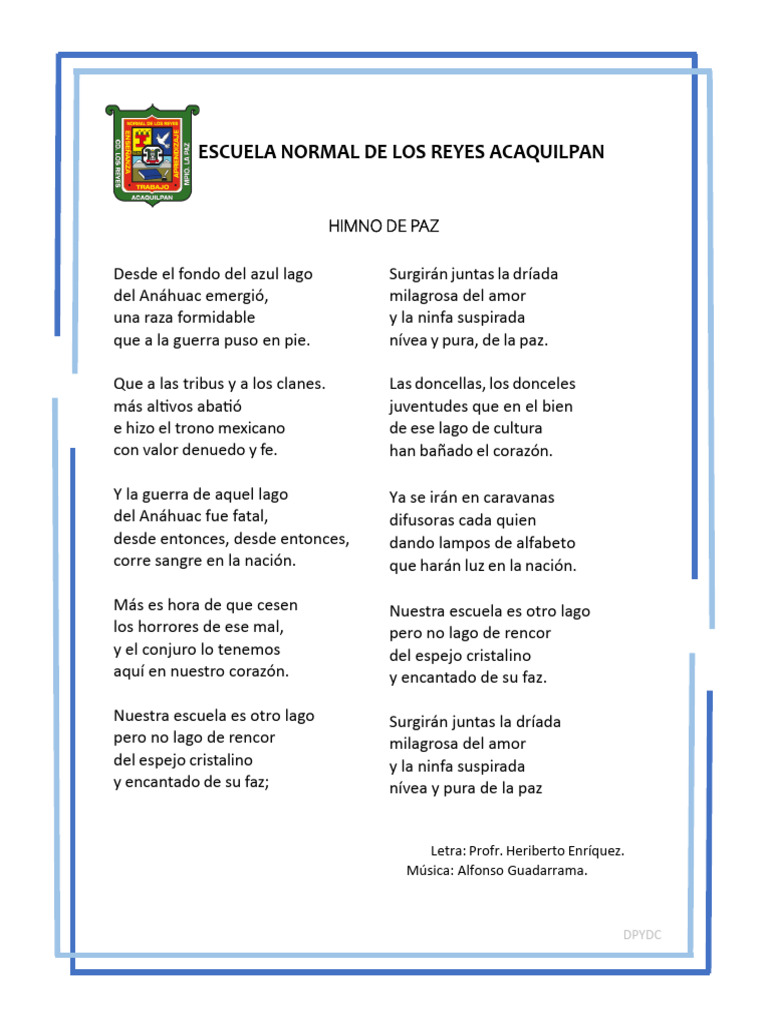 Himno de Paz-EnRA | PDF