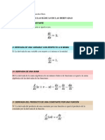 Regla de Derivadas