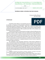 DISPUTAS DE MEMÓRIAS SOBRE A DITADURA MILITAR NO BRASIL - Cristiane Da Silva Oliveira - José Alves Dias