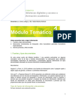 Módulo Temático #1 Mód 15 - 2c 2022