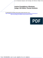 Managerial Economics Foundations of Business Analysis and Strategy 12th Edition Thomas Solutions Manual Full Download