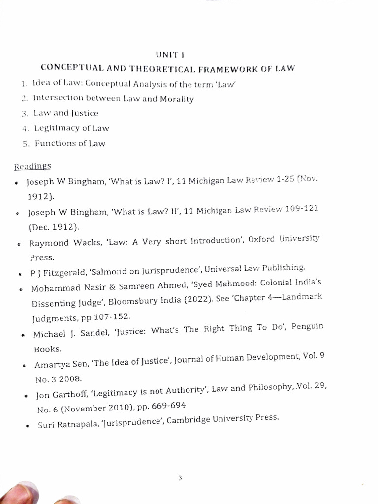 Conceptual Framework of Law | PDF