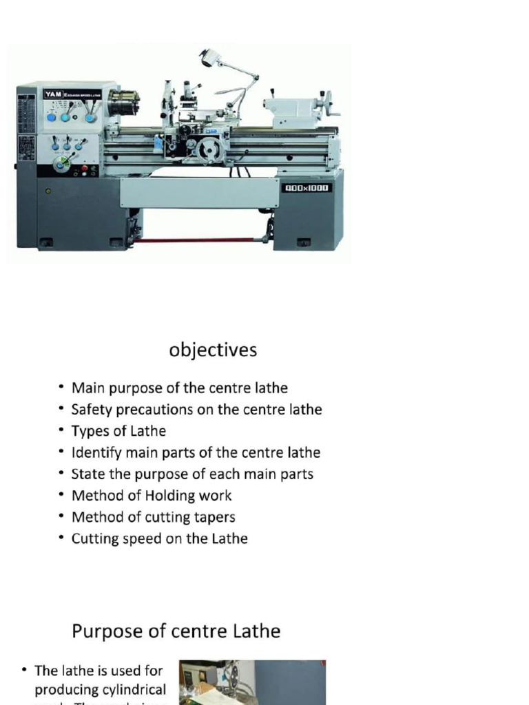 Lathe Machine PDF Industrial Processes Business Process
