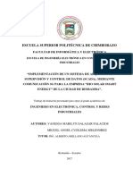 Escuela Superior Politécnica de Chimborazo: Escuela de Ingeniería Electrónica en Control Y Redes Industriales