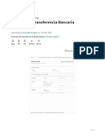 Formato de Transferencia Bancaria - PDF