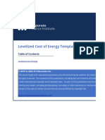 Levelized Cost of Energy Template
