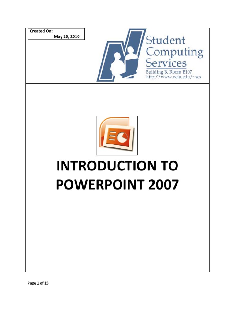 PowerPoint 2007 User Guide | PDF | Microsoft Power Point | Software