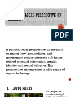 Political Legal Perspective On Sexuality