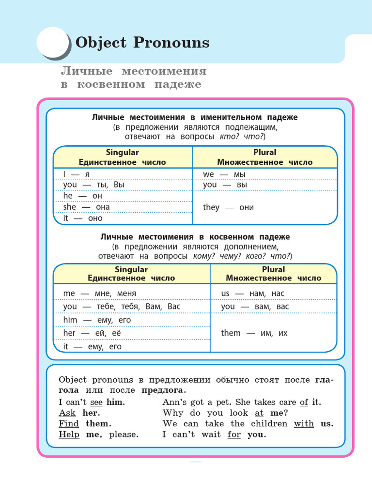 Object pronouns pdf grammatical number syntax