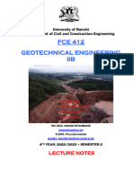FCE 412 - Geotechnical Engineering IIB