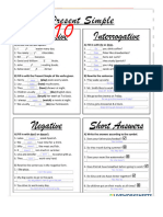 Present Simple - Affirmative, Negative and Interrogative Forms. Worksheet - Wendy
