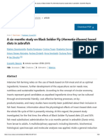 A Six-Months Study On Black Soldier Fly (Hermetia Illucens) Based Diets in Zebrafish - Scientific Reports