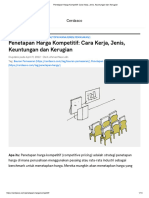 Penetapan Harga Kompetitif - Cara Kerja, Jenis, Keuntungan Dan Kerugian