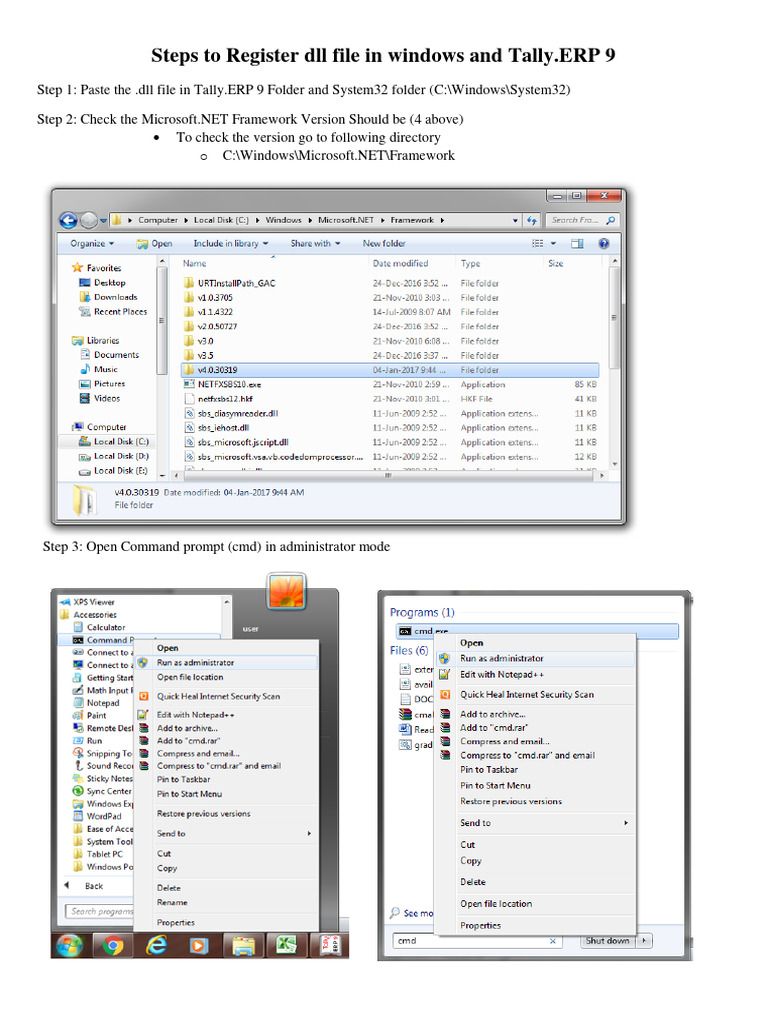 Steps To Register DLL | PDF | Business