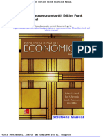 Principles of Macroeconomics 6th Edition Frank Solutions Manual