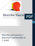 Describing Personality - Behaviour