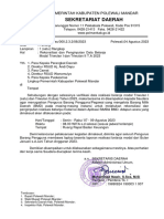 Surat Rekonsiliasi Dan Penginputan Data Belanja Modal TW I & II 7-9 Agu