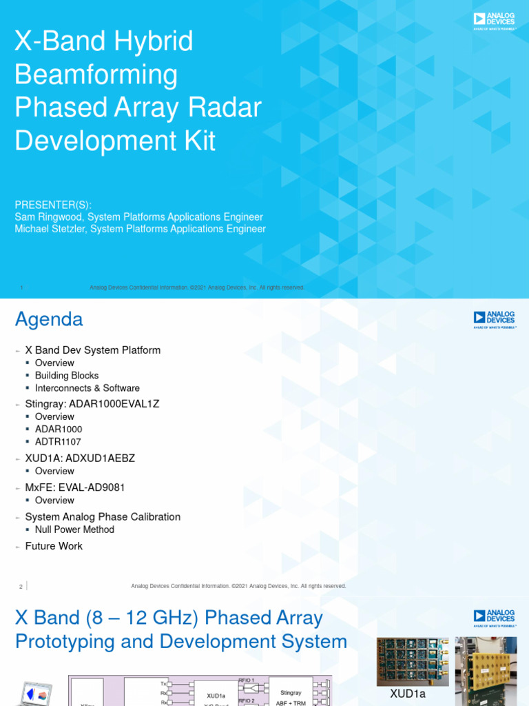 11.18.2021 X Band Hybrid Beamforming Phased Array Radar System Platform ...