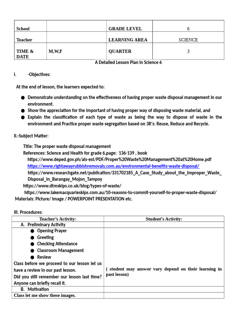 The Proper Waste Disposal Management | PDF | Waste | Waste Management