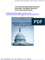 Solution Manual For Financial Accounting Theory and Analysis: Text and Cases, 12th Edition, Richard G. Schroeder, Myrtle W. Clark Jack M. Cathey