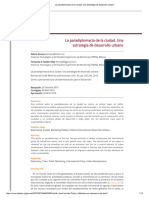 La Paradiplomacia de La Ciudad. Una Estrategia de Desarrollo Urbano