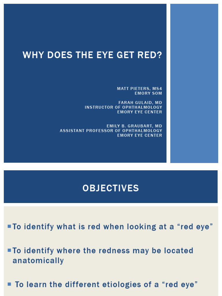Why Does Eye Get Red PDF