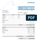 Payslip Template