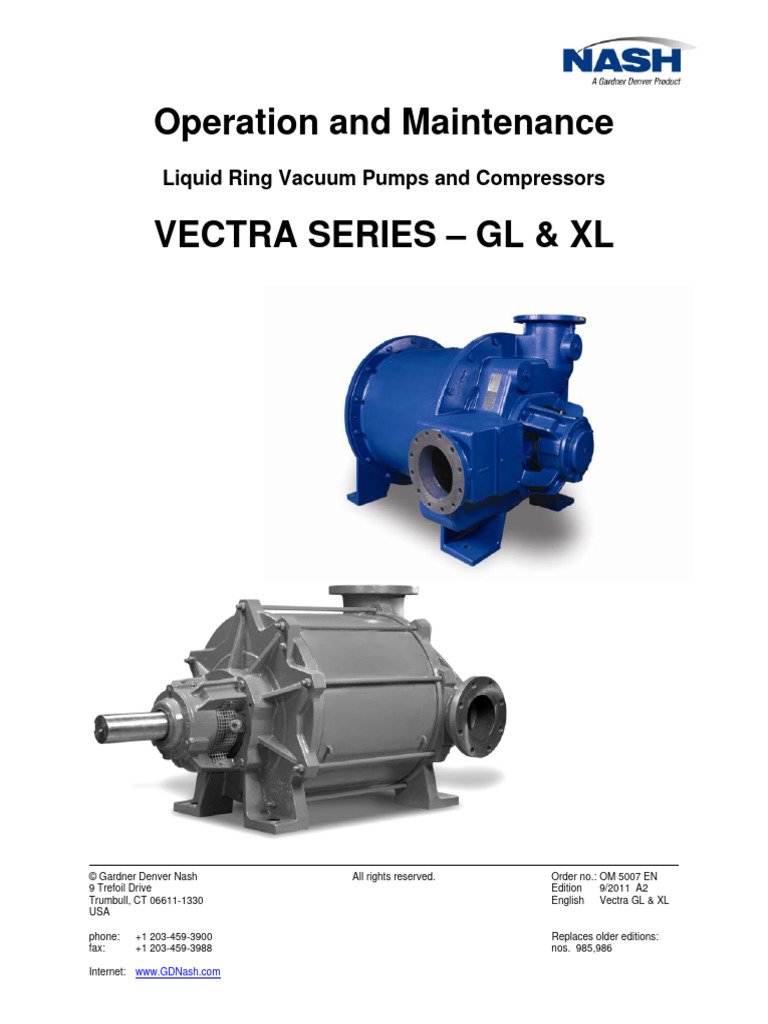 Manual Operacion y Mantenimiento | PDF | Pump | Continuum Mechanics