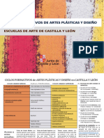 INFO Ciclos Formativos Artes Plásticas y Diseño. Escuelas de Arte CyL