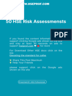 HSE Risk Assessment