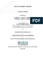SRM Project Report Format