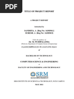 SRM Project Report Format