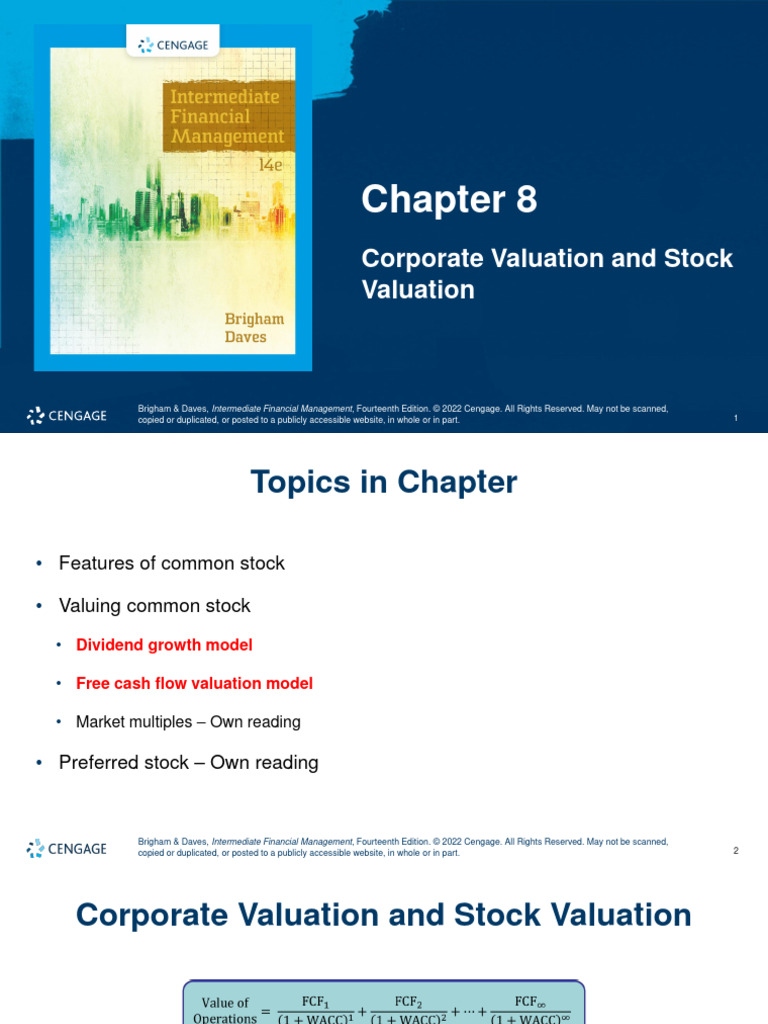 Week+5+ +Share+Valuation+ +Lecture+1 (2) | PDF | Stocks | Valuation ...