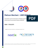 Platinum Merchant User Manual (mGEPS)