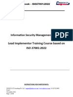 Practical Workbook - ISO27001 Lead Implementor Course