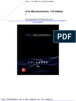 Solution Manual For Microeconomics 11th Edition David Colander 2