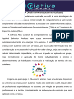 ABA (Analise do Comportamento Aplicada)