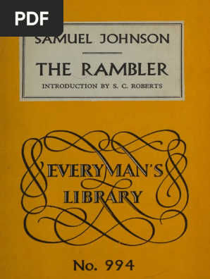 Insights from Samuel Johnson's Rambler | PDF