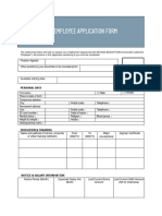 Employee Application Form Secana R3