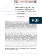 Nations and Nationalism (Wiley) Volume 23 Issue 2 2017 Solidarity - An Ignored Connection. A Historical Perspective On The State of Europe A