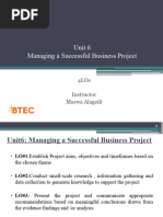 LO#1 Establish Project Aims, Objectives and Timeframes Based On Chosen Theme